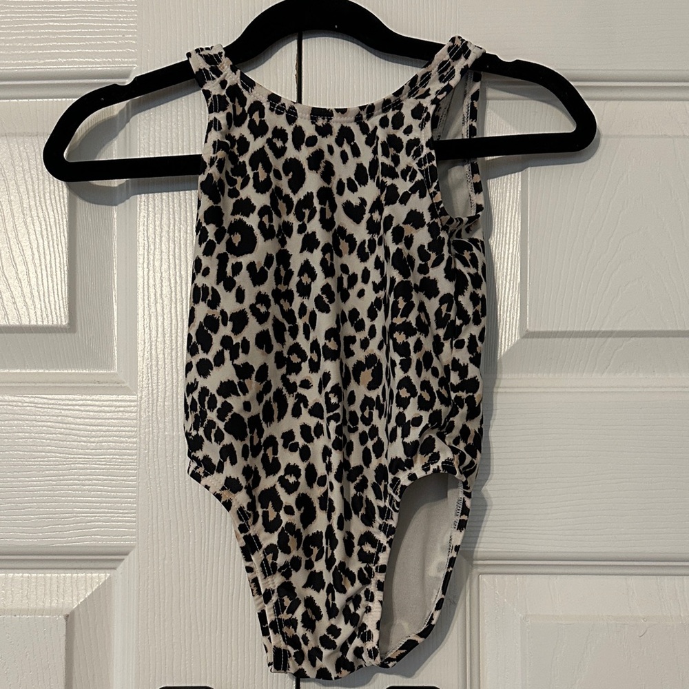 Old Navy Kids Leopard Print One Piece Swimsuit